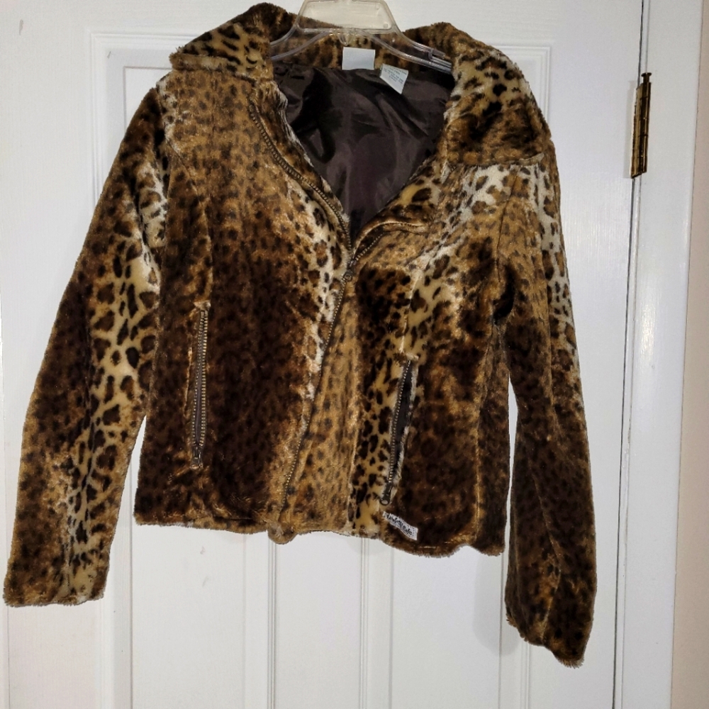 Vintage Leopard Cheetah Rainforest Cafe Jacket
